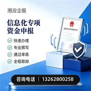 毕节信息化专项资金申报服务